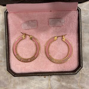 Juicy couture hoop earrings
